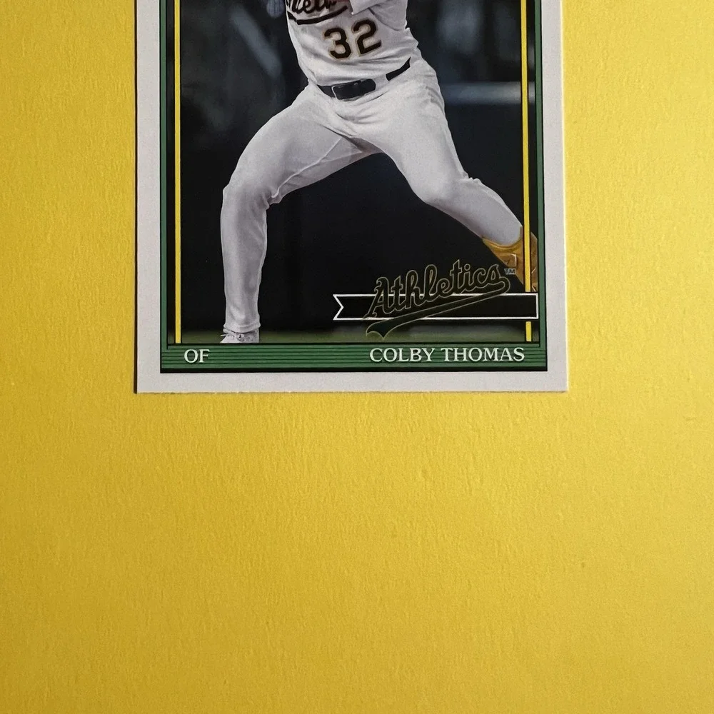2026 Topps Colby Thomas RC T91-6 1989 Topps Insert Rookie Oakland‎ Athletics